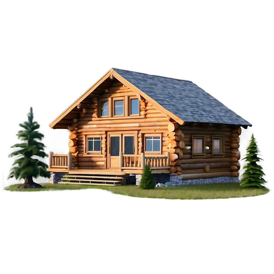 Log Cabin In The Woods Png 06122024