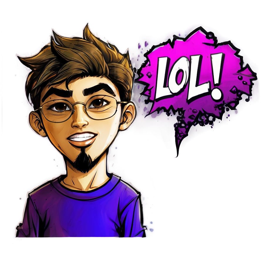 LOL in Comic Style PNG 05212024 PNG with transparent background