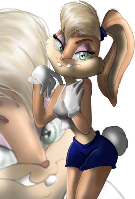 Lola_ Bunny_ Space_ Jam_ Pose PNG with transparent background
