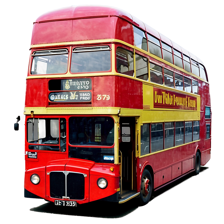 London Double Decker Bus PNG 6 PNG with transparent background