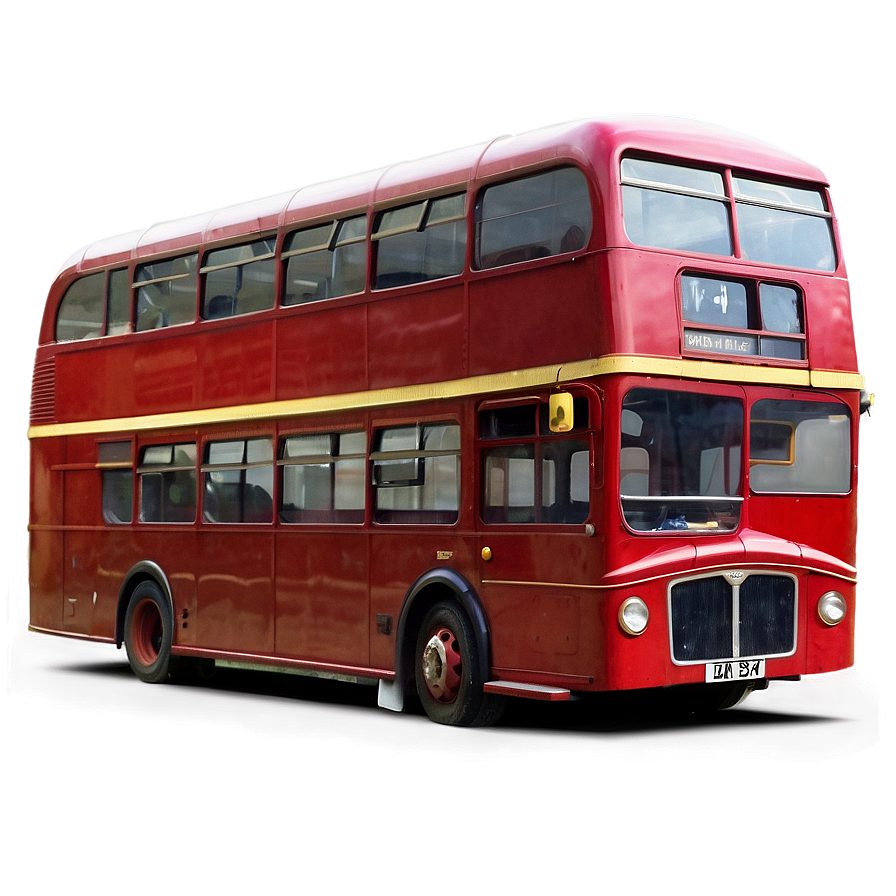 London Double Decker Bus PNG woy PNG with transparent background