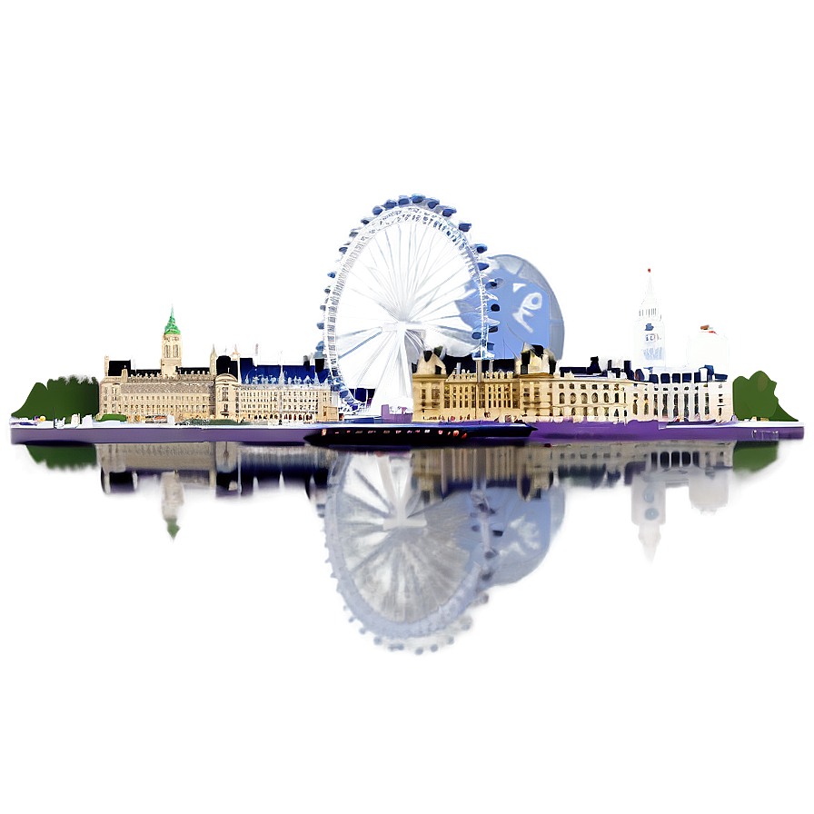 London Eye Ferris Wheel PNG wqy99 PNG with transparent background