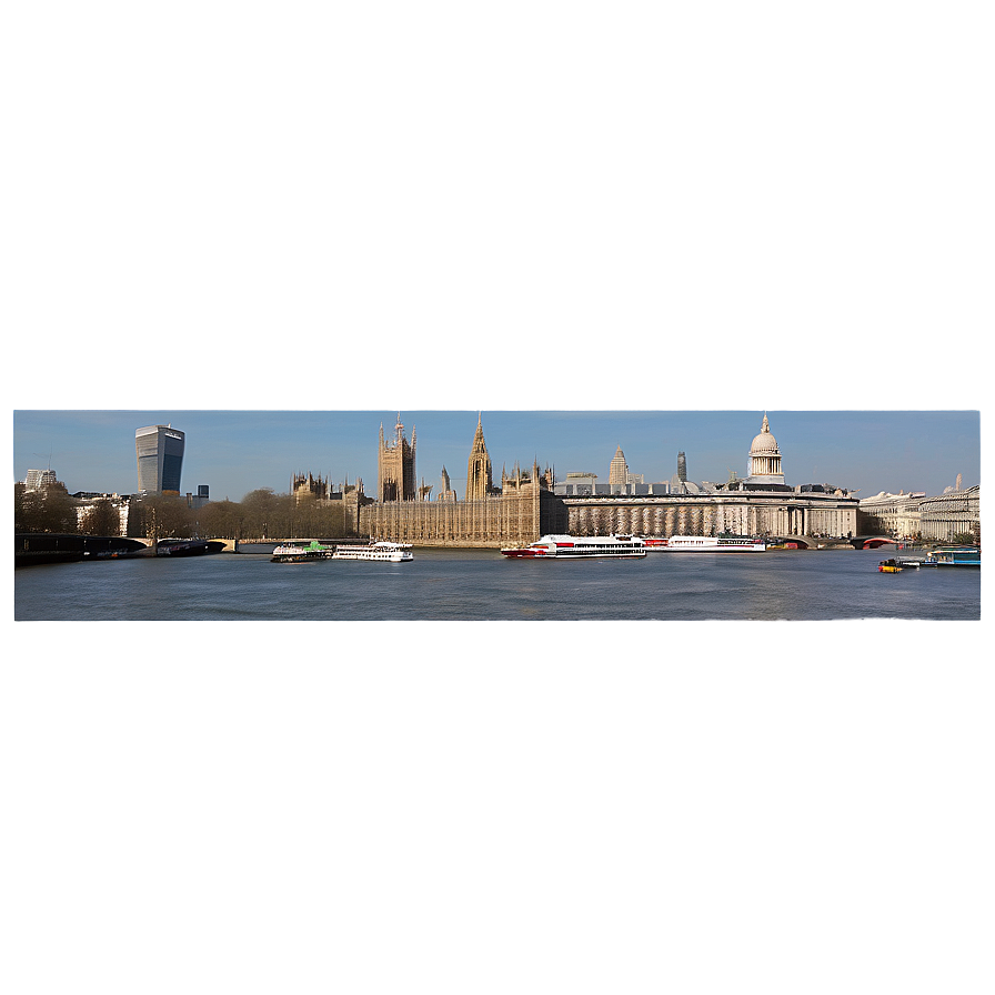 London Thames River View PNG 92 PNG with transparent background