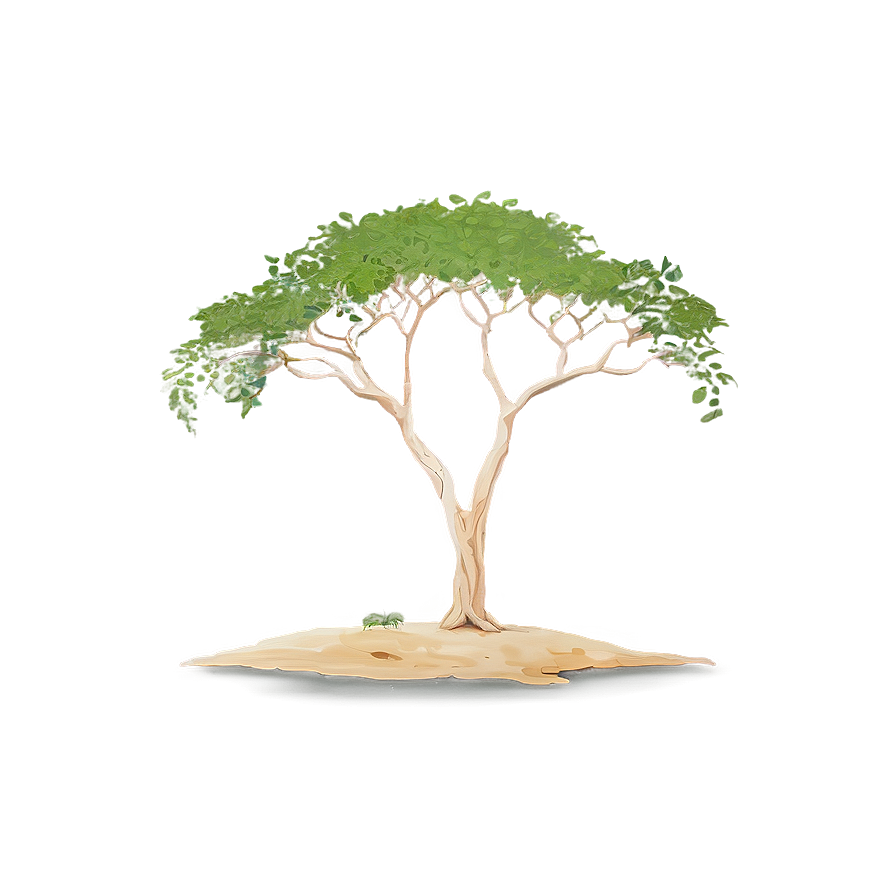 Lone Acacia Tree Savanna Png Xsp68