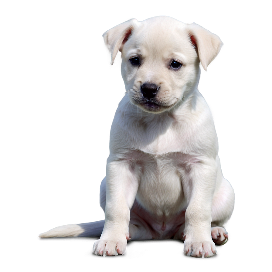 Lonely Puppy Sitting Png 06292024