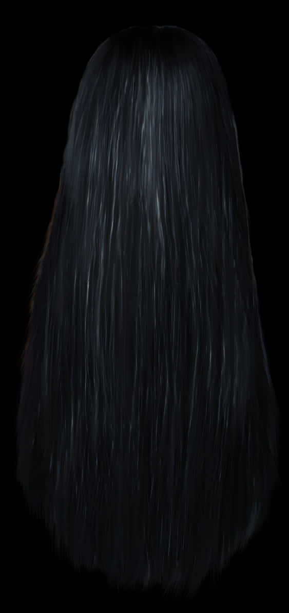Black Hair Wig Brush Brown Hair Long Hair - Long Straight Hair Png, Transparent Png PNG with transparent background