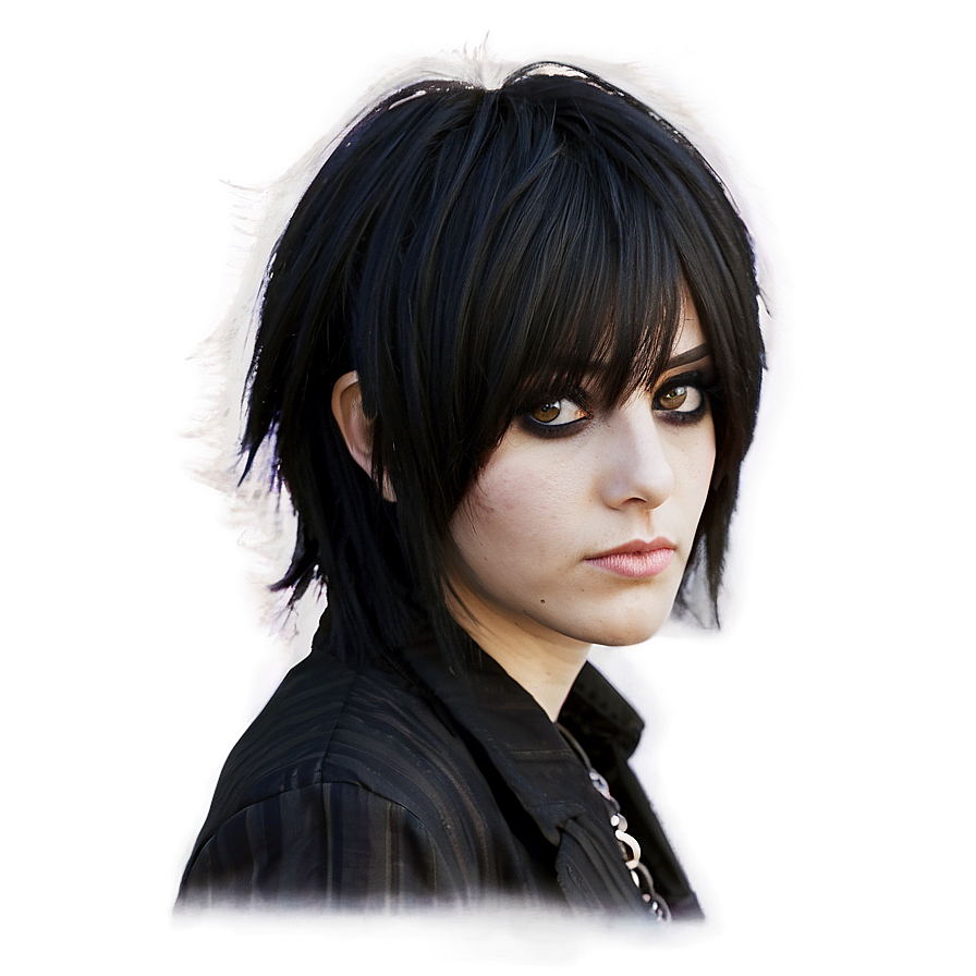 Long Emo Hairstyle PNG 51 PNG image with a transparent background, free high-resolution download