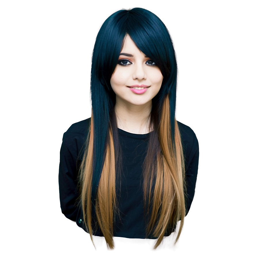 Long Emo Hairstyle PNG ncp PNG image with a transparent background, free high-resolution download