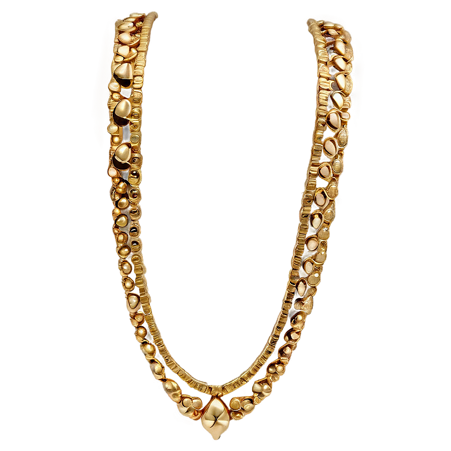 Long Gold Necklace Png 80