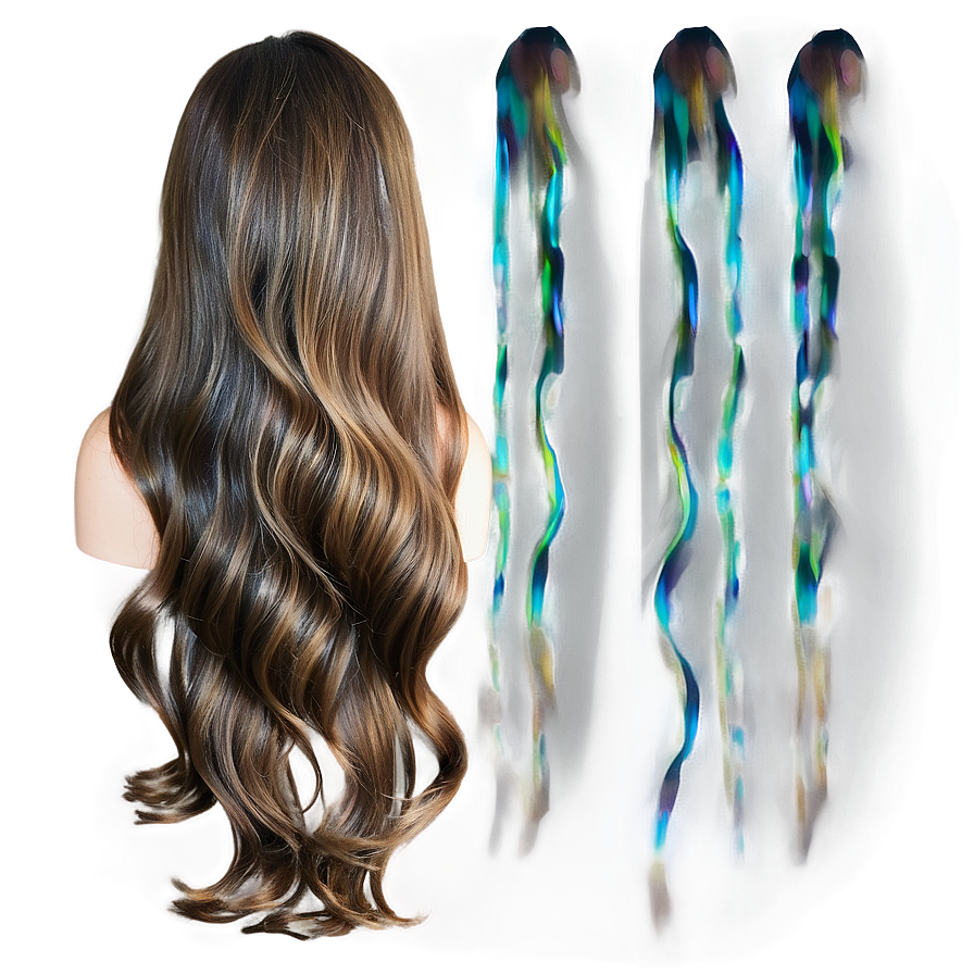 Long Wavy Brown Hair Png 05252024