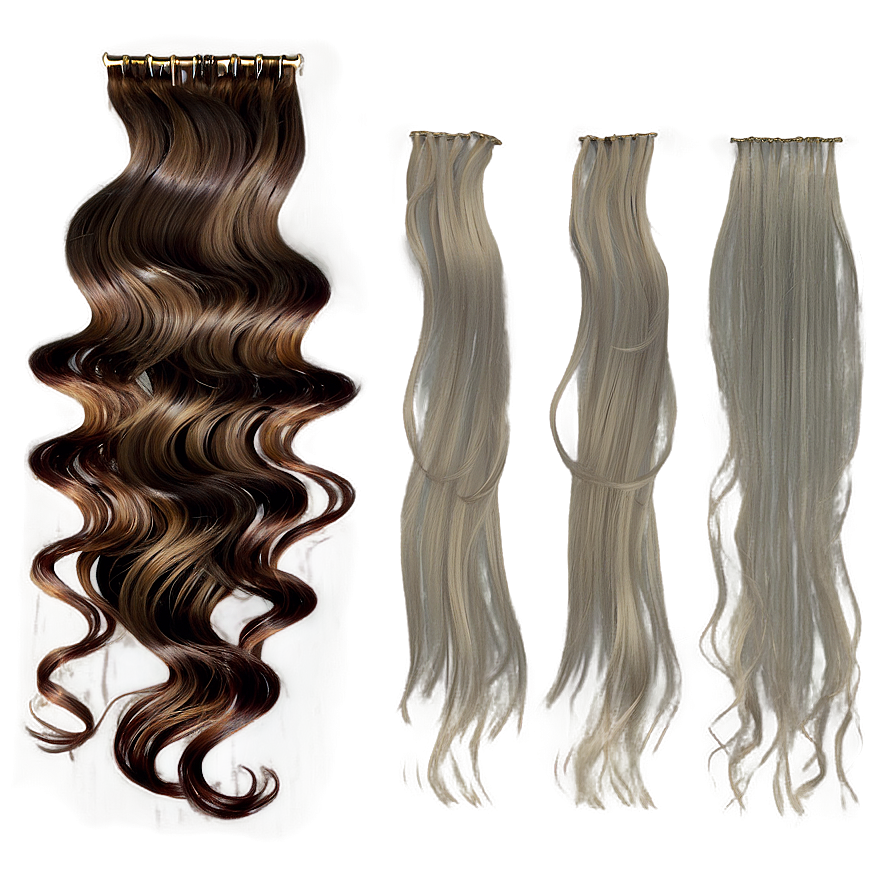 Long Wavy Brown Hair Png Ver