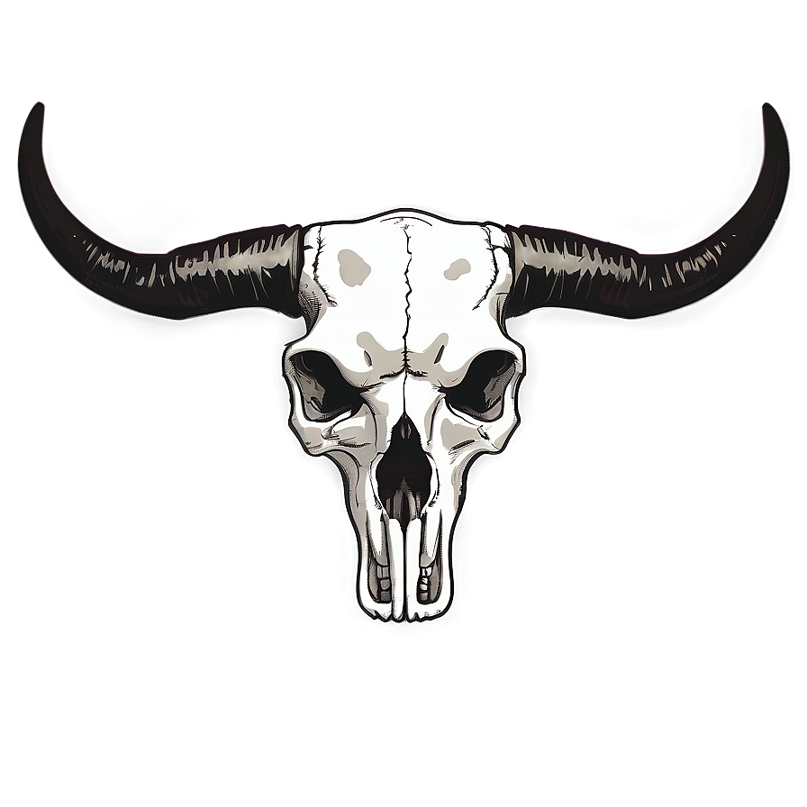 Longhorn Skull With Crown Png Ucg85