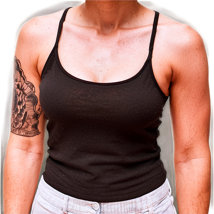 Loose Black Tank Top Png Xjo