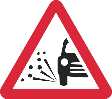 Loose Chippings Sign