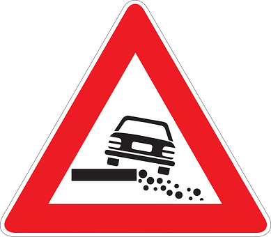 Loose Gravel Road Sign