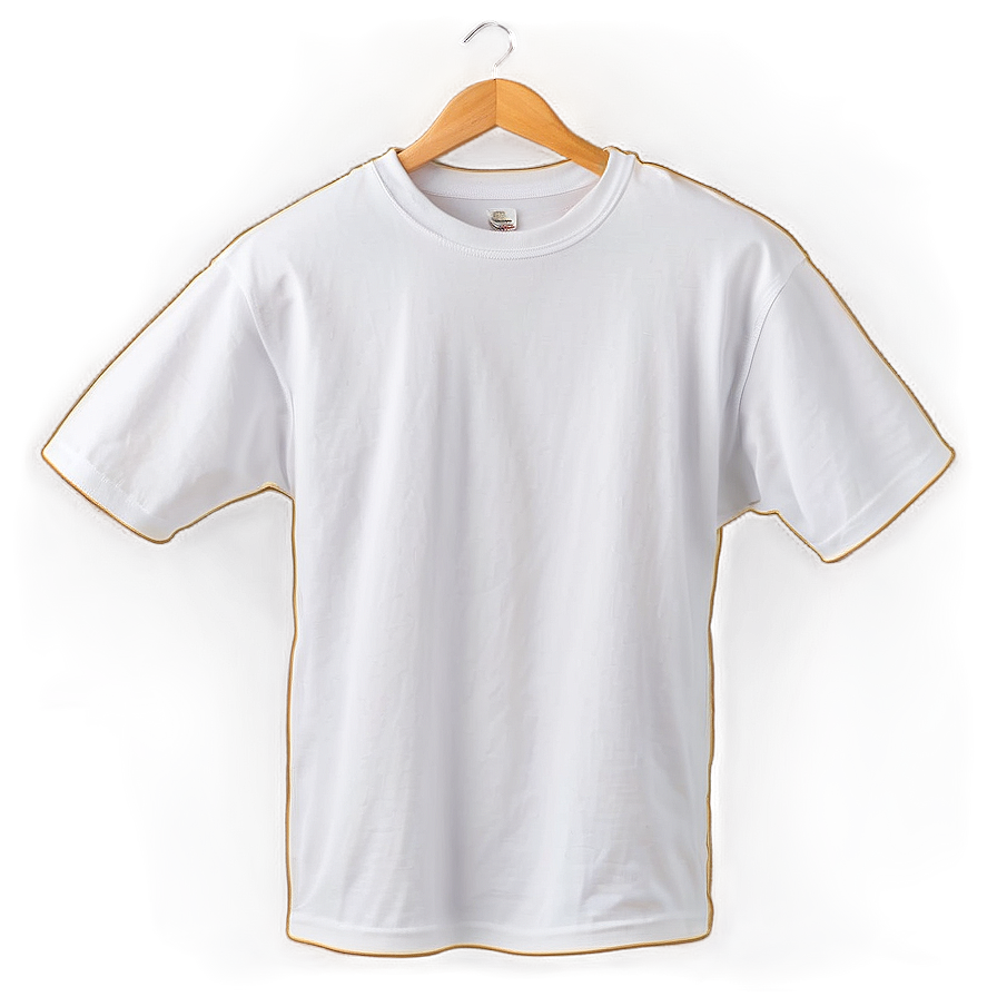 Loose White T-shirt Png 3