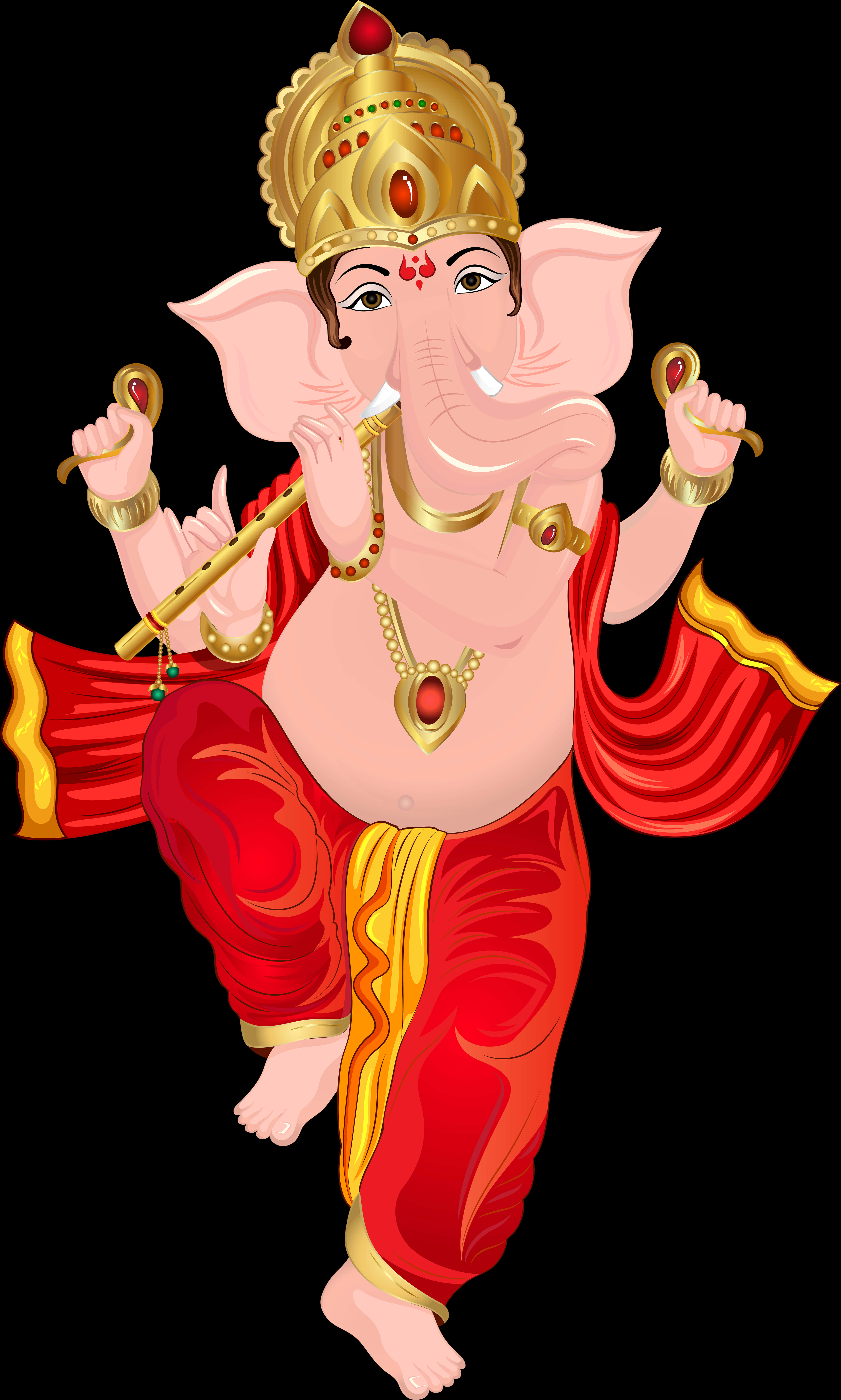 Lord Ganesha Cartoon Illustration