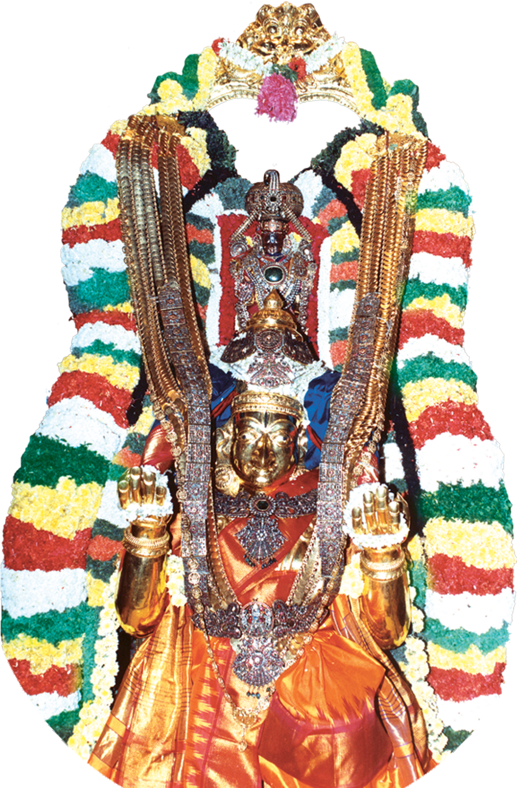 Lord_ Venkateswara_ Adorned_in_ Garlands_and_ Jewelry