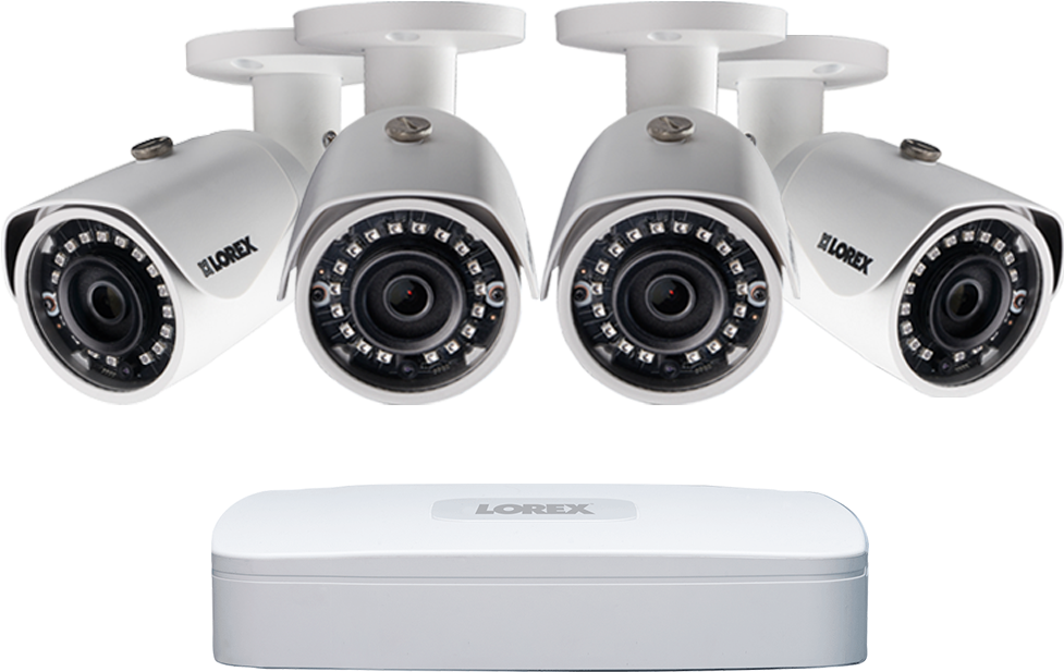 2k Ip Security Camera System With 4 Channel Nvr And - Ip Camera Installation Service, HD Png Download PNG with transparent background