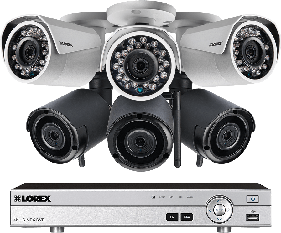 1080p Wireless Security Camera System From Lorex - Cctv Camera Dvr Png, Transparent Png PNG with transparent background