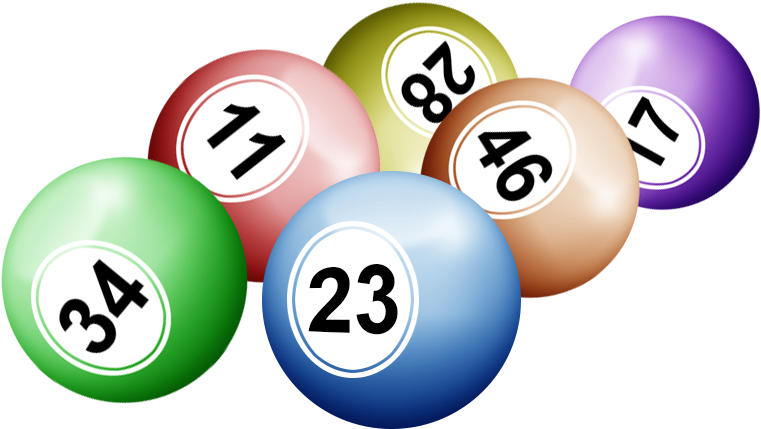 Lottery Balls Numbers Graphic PNG with transparent background