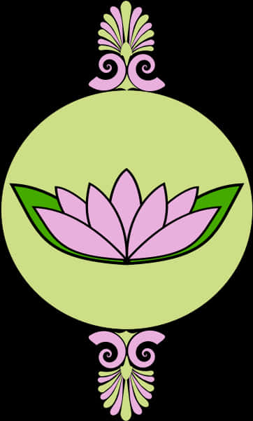 Lavender And Green Frame With Lotus - Gambar Vektor Bunga Teratai, HD Png Download PNG image with a transparent background, free high-resolution download