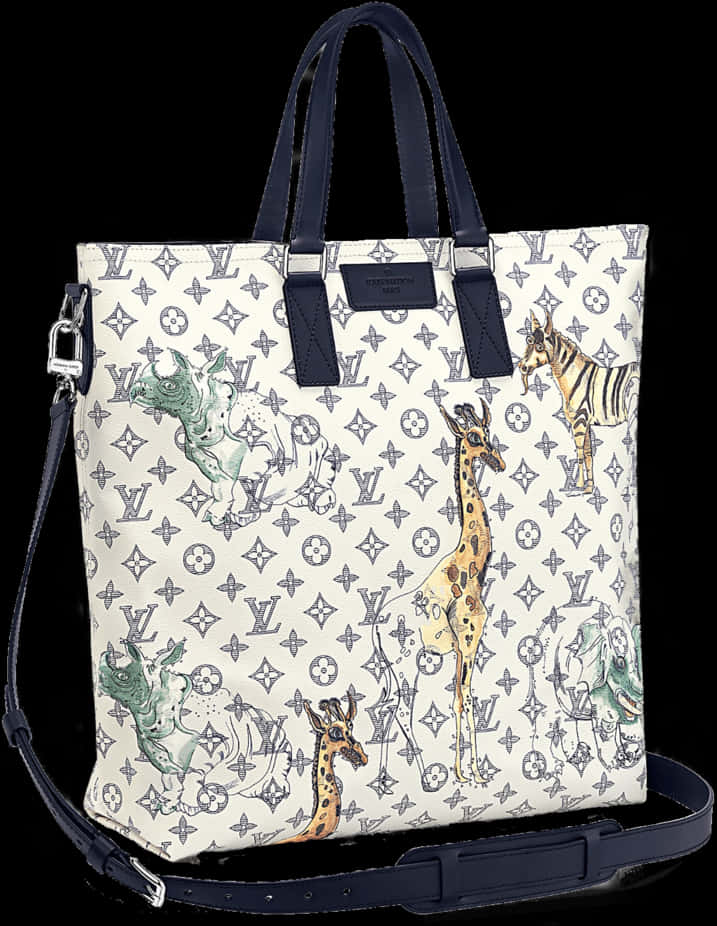 Louis Vuitton Animal Print Tote Bag