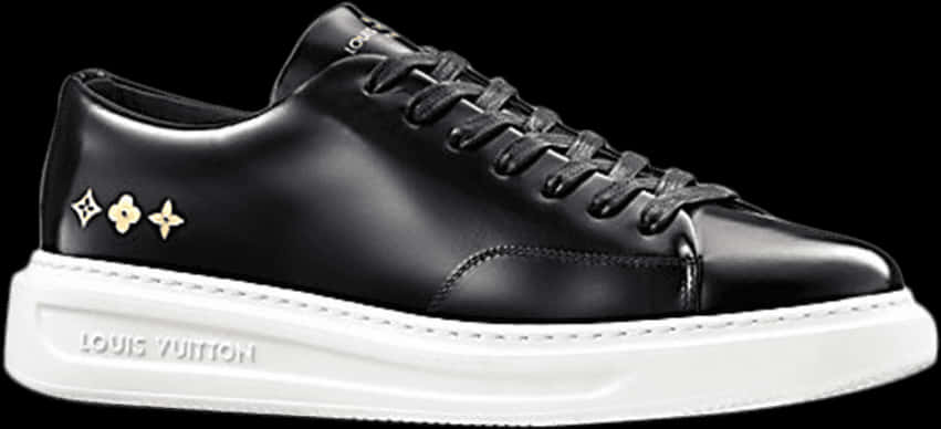 Louis Vuitton Black Leather Sneaker