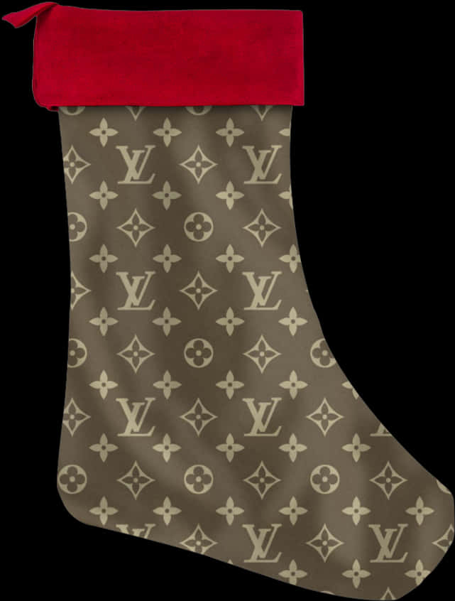 Louis Vuitton Branded Christmas Stocking