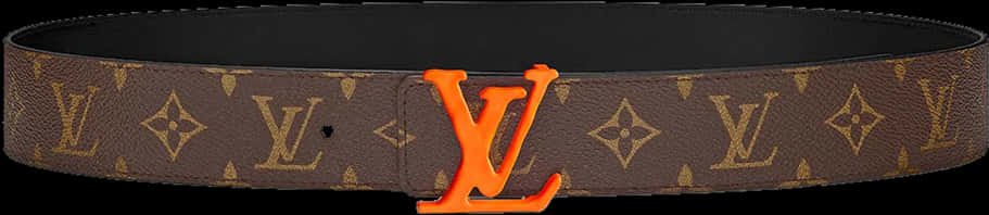 Louis Vuitton Orange Monogram Belt