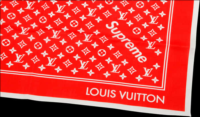 Louis Vuitton Supreme Collaboration Scarf