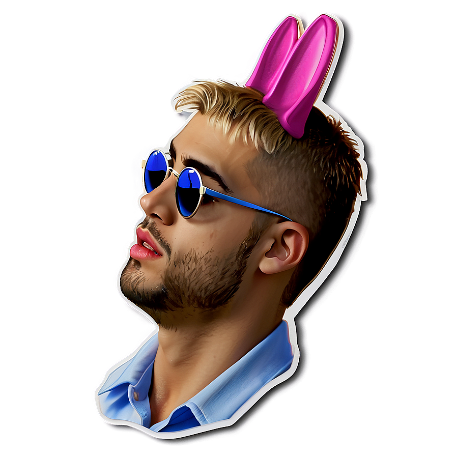 Love Bad Bunny Stickers Png 06272024