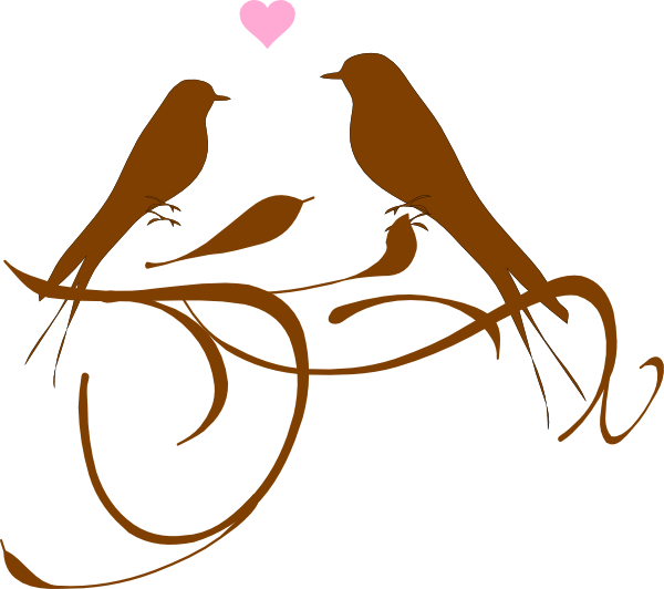 Love Birds Clip Art At Clker - Art Love Birds Png PNG with transparent background