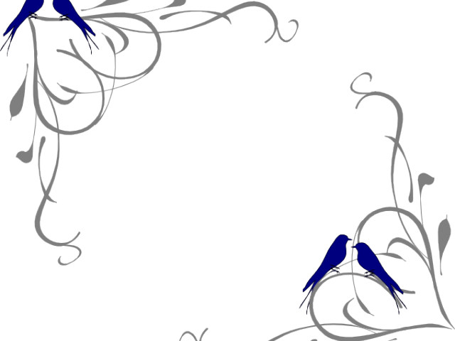 Love Birds Clipart Frame Png - Wedding Border Clipart Hd PNG with transparent background