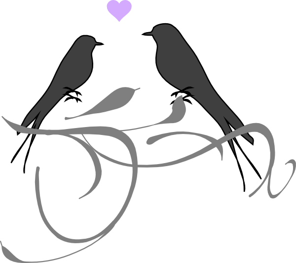 Love Birds Svg Clip Arts - Wedding Clipart Love Bird, HD Png Download PNG with transparent background