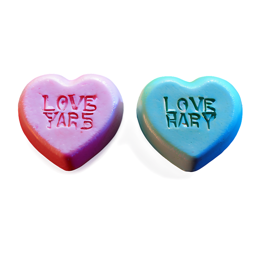 Love Candy Hearts Png 06212024