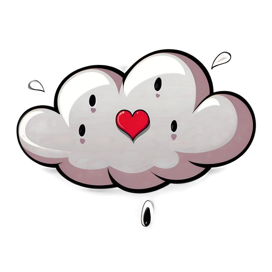 Love Cloud Cartoon Png 66