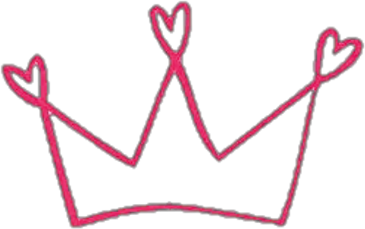 Love Crowned Heart Doodle