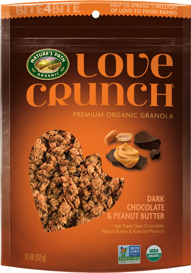 Love Crunch Dark Chocolate Peanut Butter, HD Png Download PNG with transparent background
