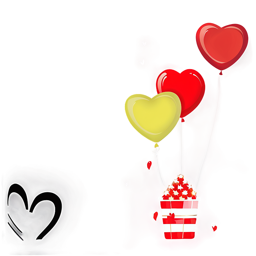 Love Heart Red Balloons Png Mqr80