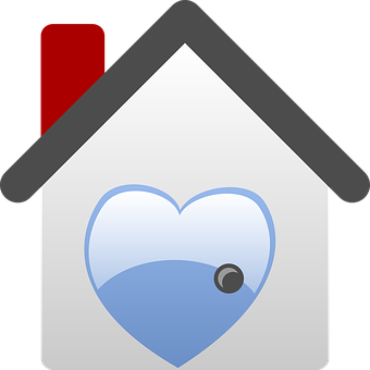 Love Home Icon PNG with transparent background