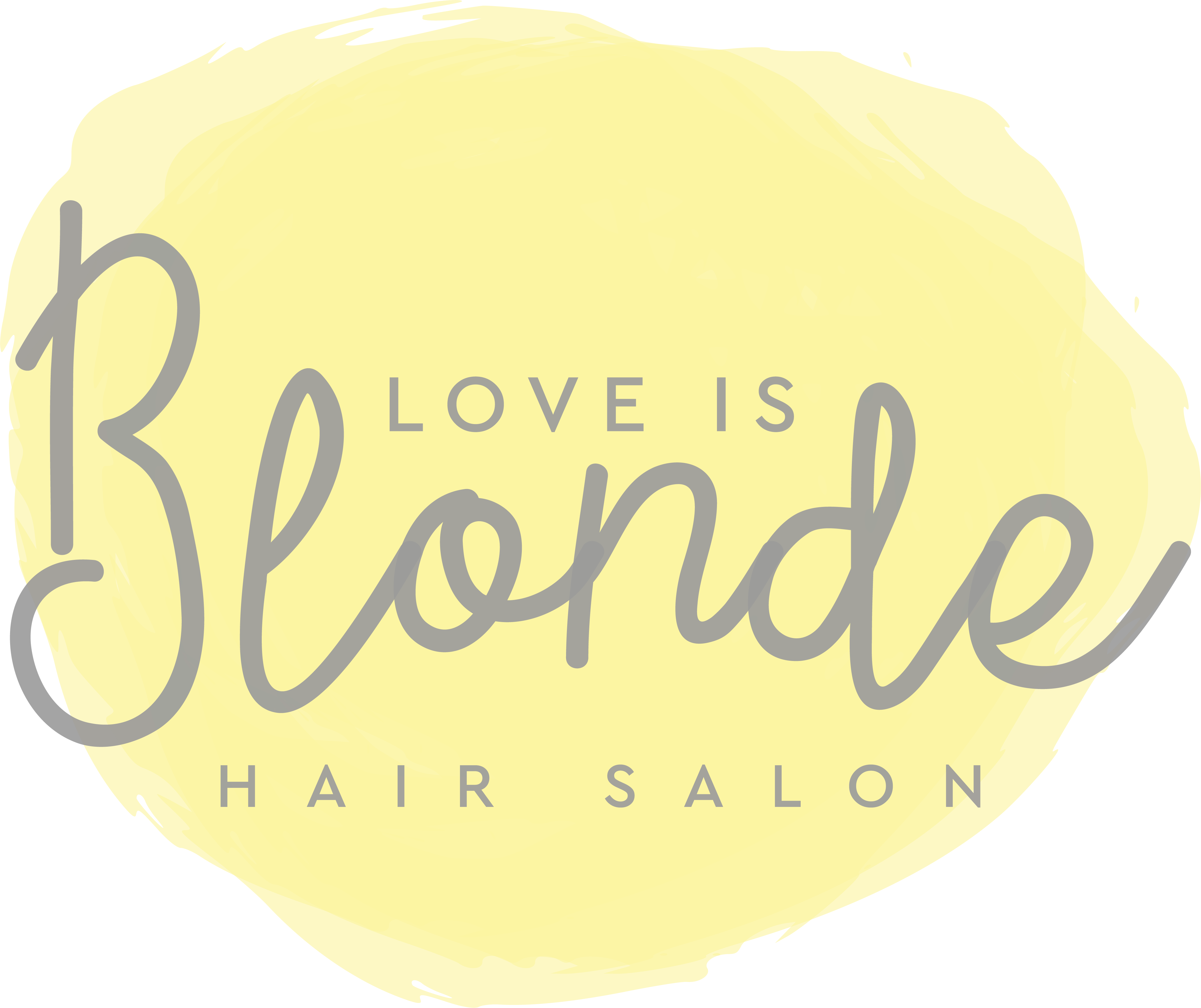 Love Is Blonde Hair Salon Logo