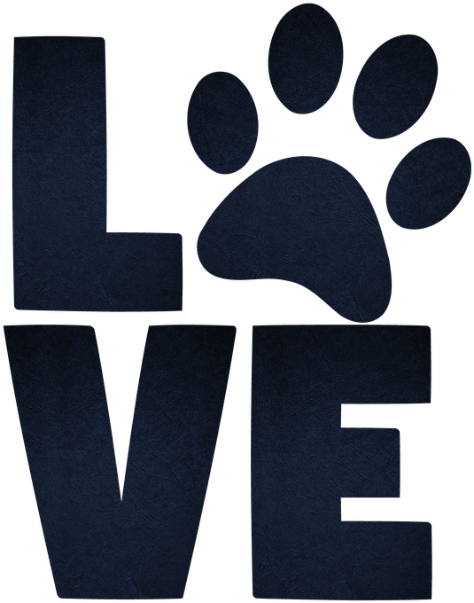 Love Paw Graphic Blackand White