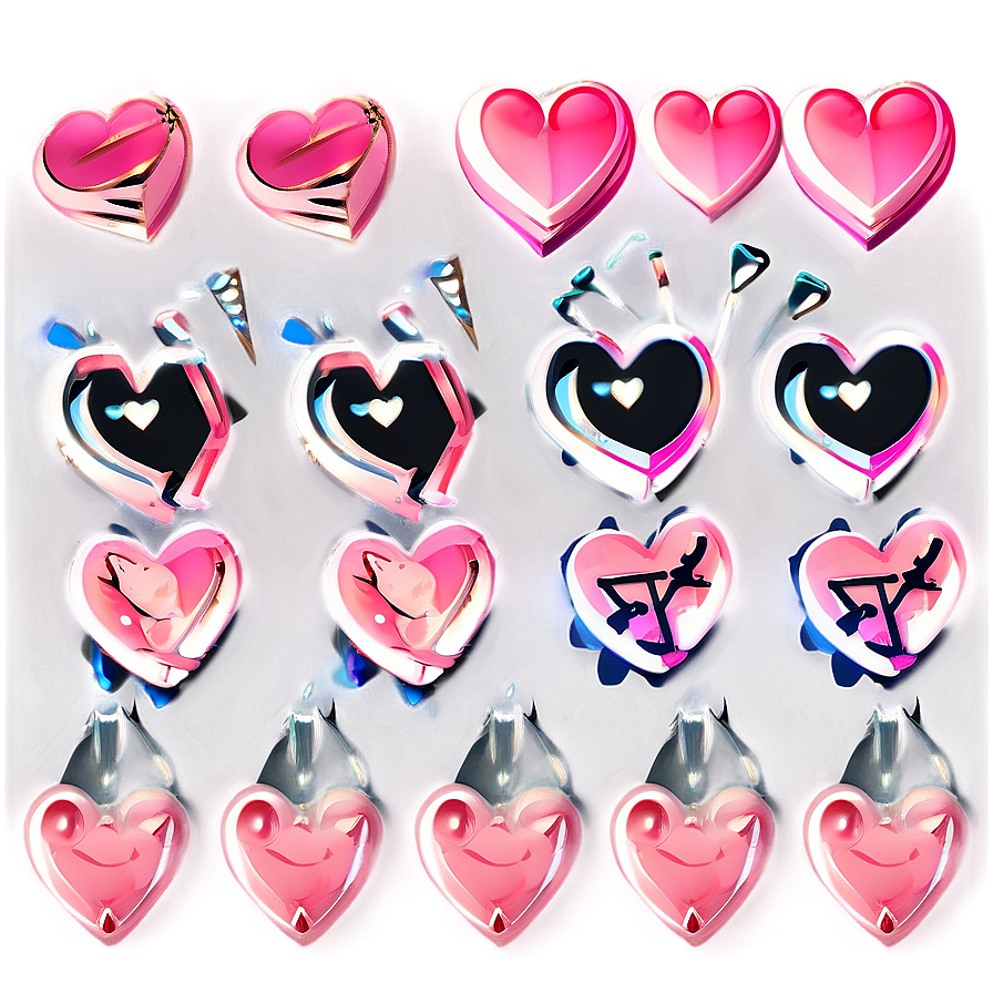 Love Pink Heart Png 05232024