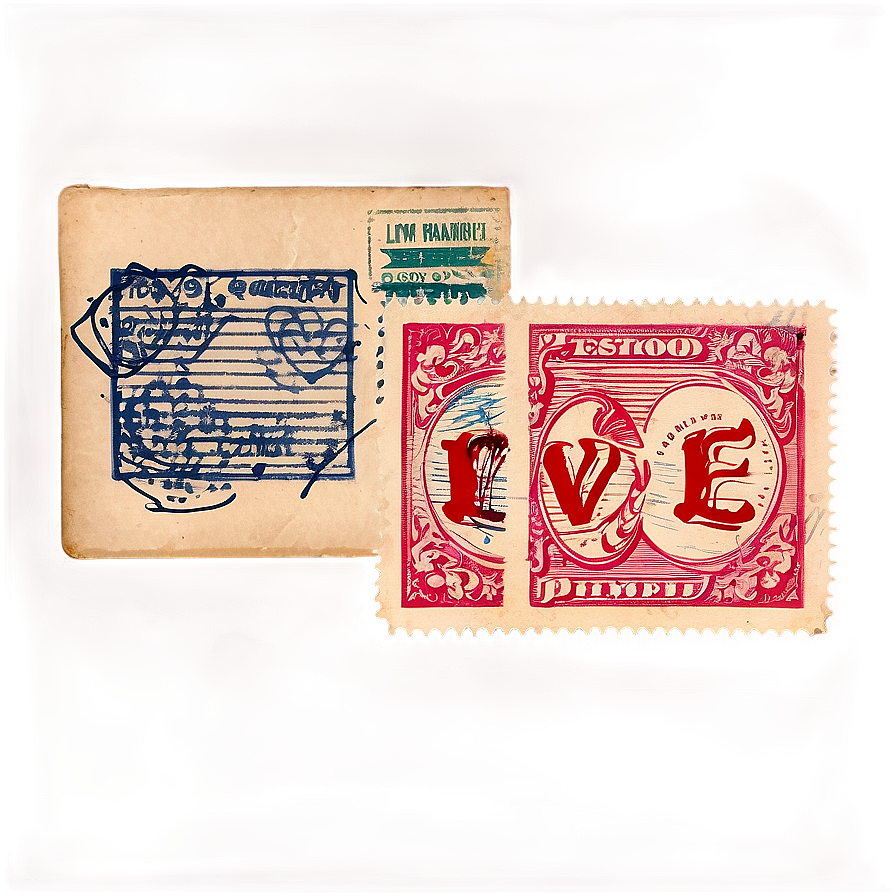 Love Postcard Stamp Png Aix