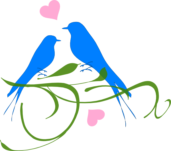 Lovebirds Perched Together.svg