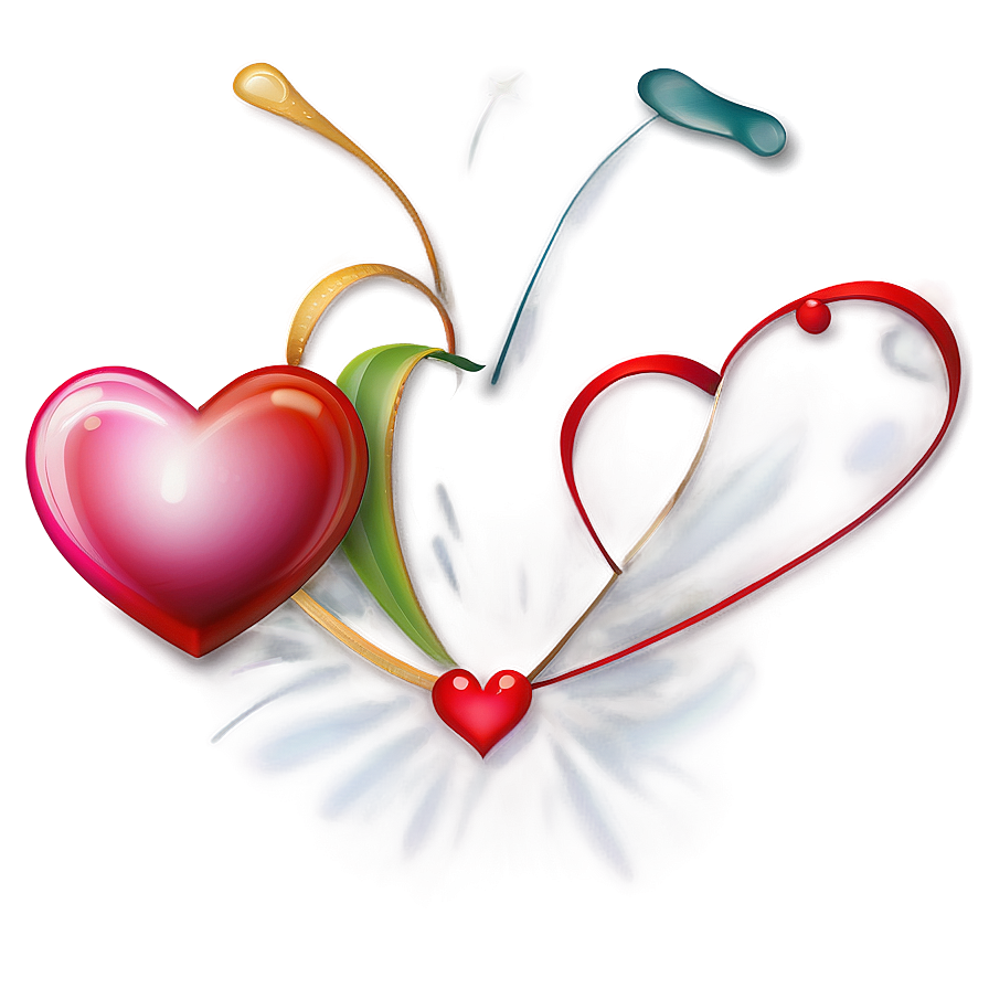 Lovely Heart Illustration PNG wcc48 PNG with transparent background