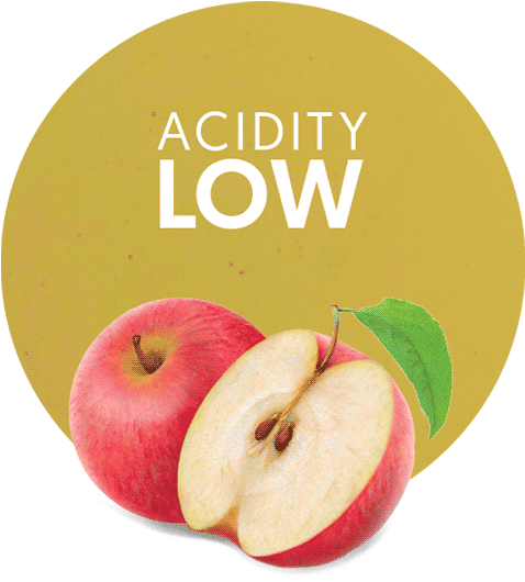 Low Acidity Apple Graphic