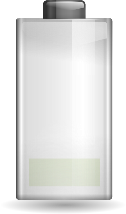 Low Battery Indicator Illustration PNG with transparent background