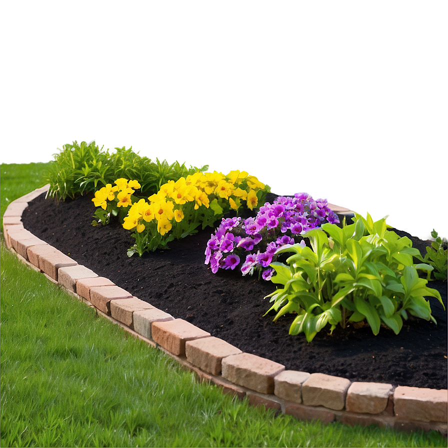 Low Maintenance Flower Bed Png Gkv24